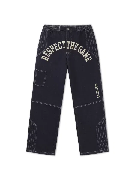 Jeans Respect The Game bej deschis / albastru închis alb
