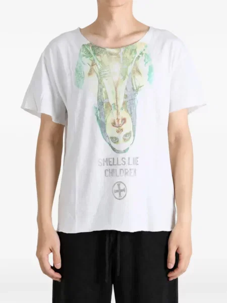 Tricou Saitos cu imagine alb