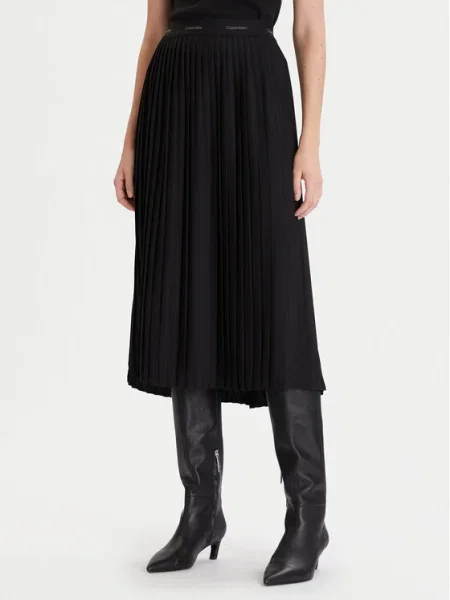 Calvin Klein Fustă plisată negru