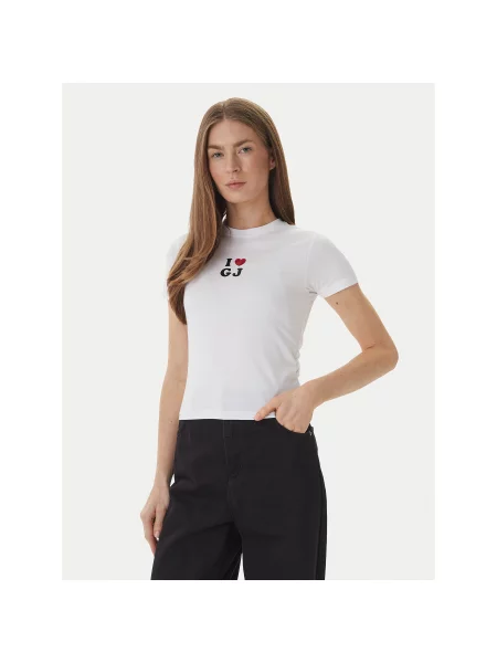 Guess Jeans Majica Slim Fit bela