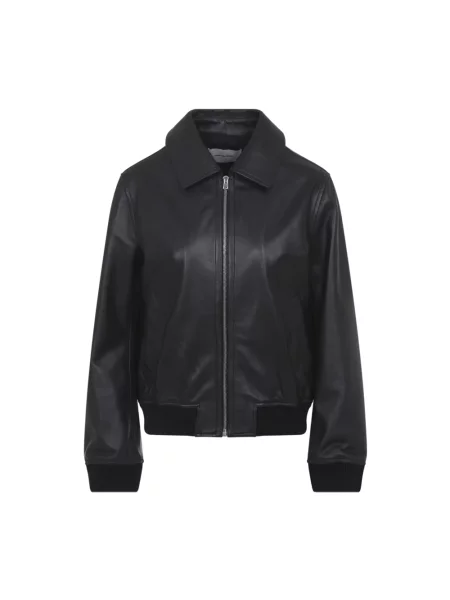 Kurtka skórzana Yves Salomon czarna