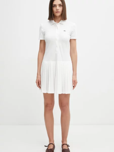 Lacoste rochie simplă cu bej