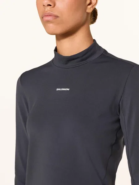 Běžecké tričko Longsleeve Salomon Bliss deep black černé