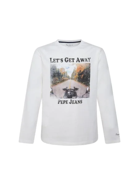 Tricou copii Pepe Jeans alb