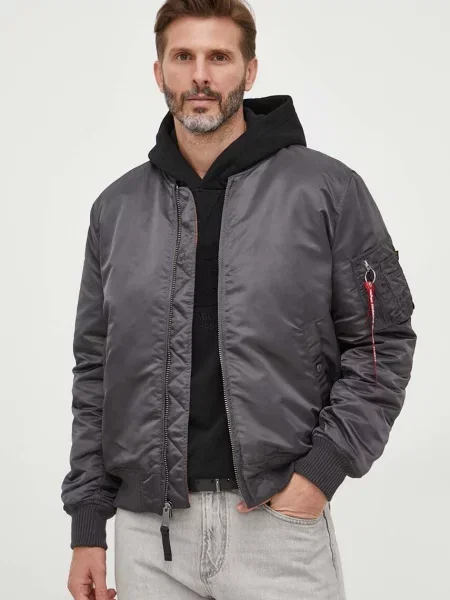 Яке бомбър Alpha Industries VF 59 сиво преходен модел