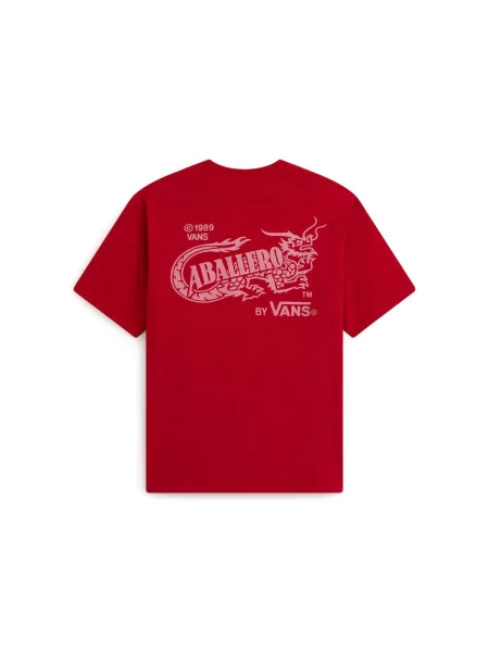 VANS Tričko Caballero melónová / tmavočervená