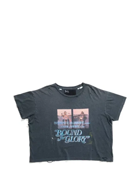 Tricou grafic Paly zdrențuiți gri