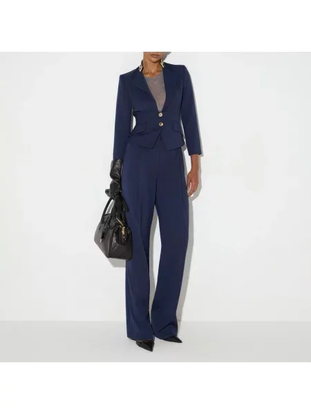Spodnie Elisabetta Franchi niebieskie