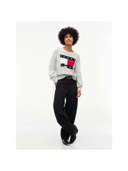 Pulover Tommy Jeans gri