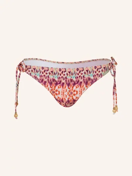 Lidea Trojúhelníkové Bikinové Kalhotky Batikblaze S Třpytivou Přízí A Ozdobnými Korálky oranžová / tmavě / tyrkysová fialová