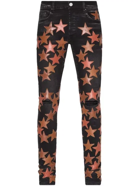 Skinny džíny Amiri s nízkým pasem černé