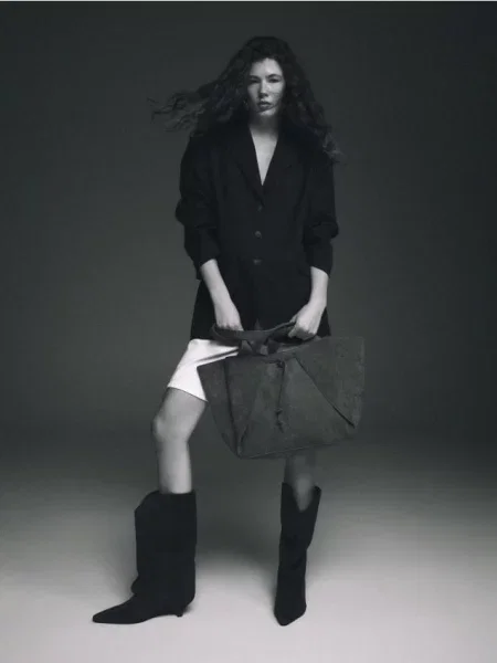 Reserved Сумка-шопер з екошкіри бежевий