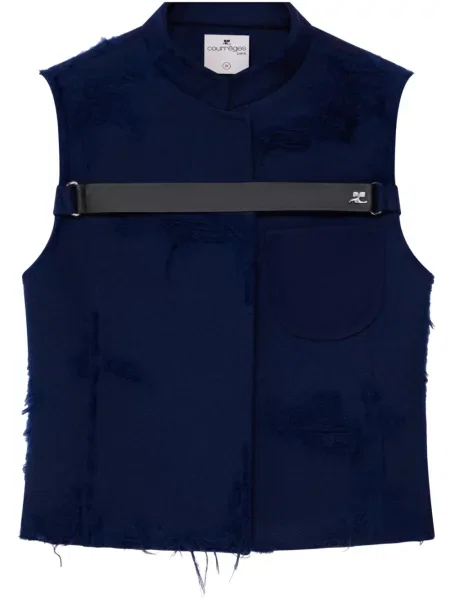 Geacă Courreges zdrențuiți albastru