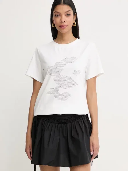 Silvian Heach tricou pentru femei din cu MUNDERA bej