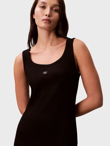 Дитяча джинсова сукня Calvin Klein Jeans чорна