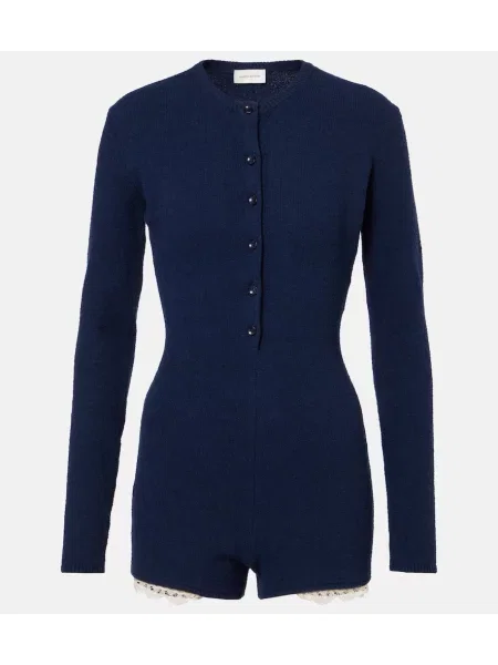 Salopetă Magda Butrym tricotate albastru