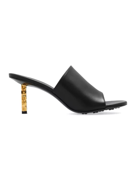 Klapki mules Givenchy skórzane czarne