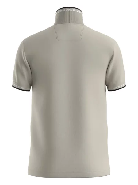 Tricou polo Boss cu nervuri