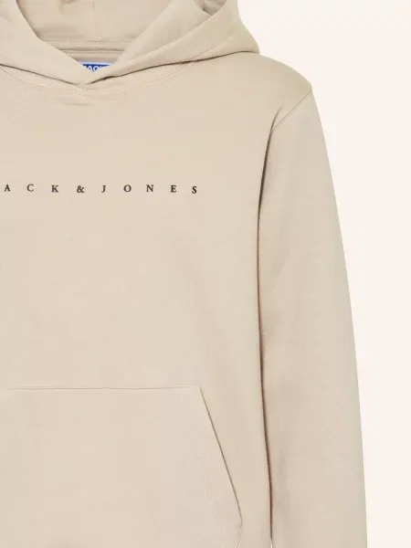 Jack&Jones Bluza Z Kapturem beige beżowa