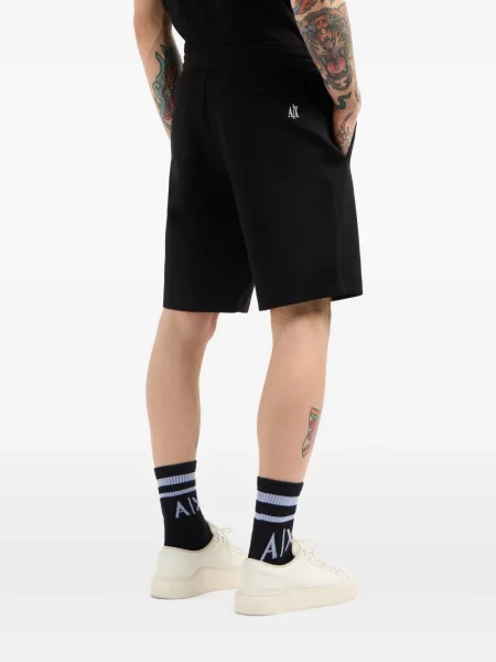 Pantaloni scurți Armani Exchange cu imagine negru