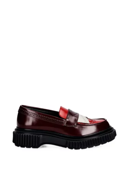 Pantofi loafer Adieu Paris din piele roșu