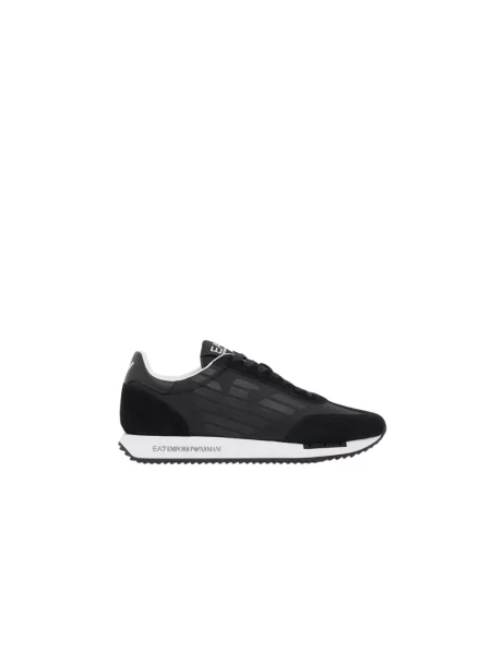 Sneakersy Emporio Armani Ea7 zamszowe czarne