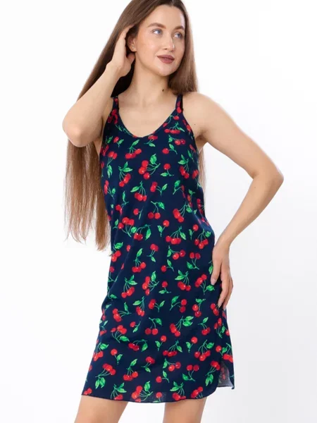 Нічна сорочка Носи своє темно-синій синя