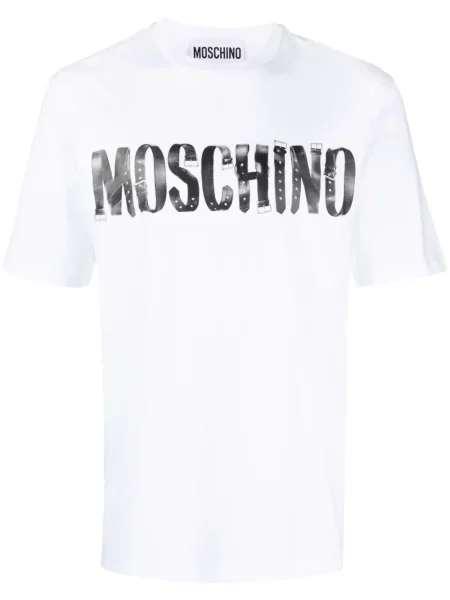 Tricou Moschino cu imagine alb