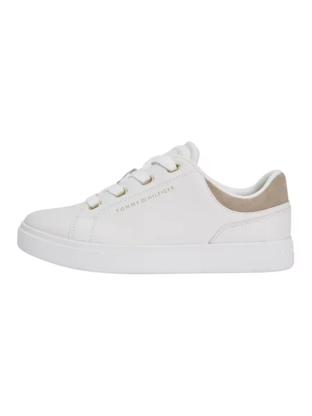 Sneakersy Tommy Jeans skórzane beżowe