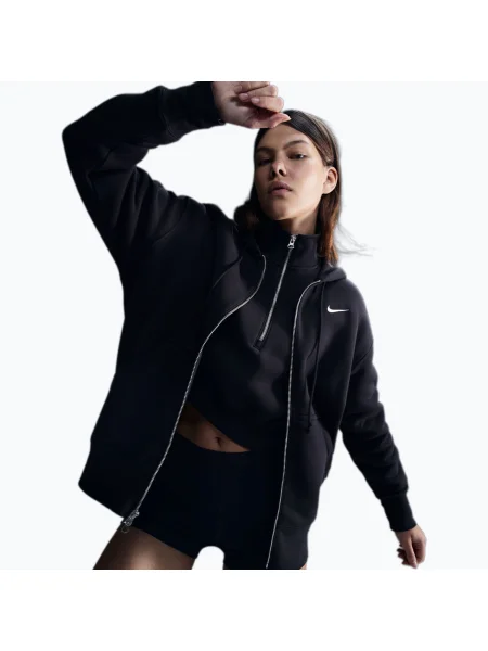 Bluză pentru femei Nike Sportswear Phoenix Fleece black/sail negru