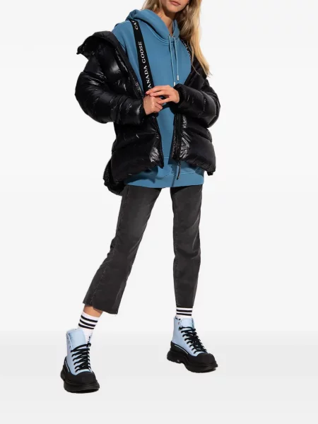 Geacă Canada Goose cu glugă negru