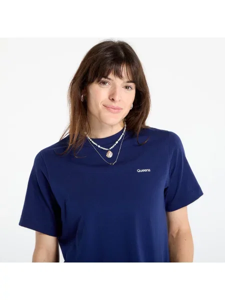 Тениска Queens Essential T-Shirt With Contrast Print Lavender/ Leaf/ Navy M тъмносиньо