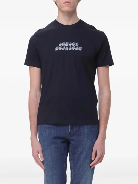 Μπλούζα Armani Exchange με σχέδιο μπλε
