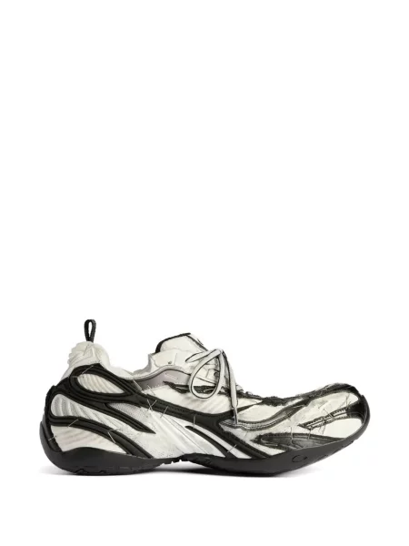 Sneakerși Balenciaga cu șireturi din dantelă alb