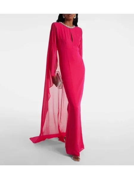 Rochie Roland Mouret de mătase roșu