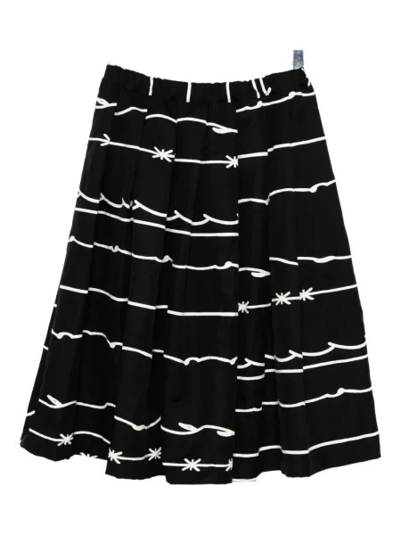 Fustă Black Comme Des Garçons cu imagine negru