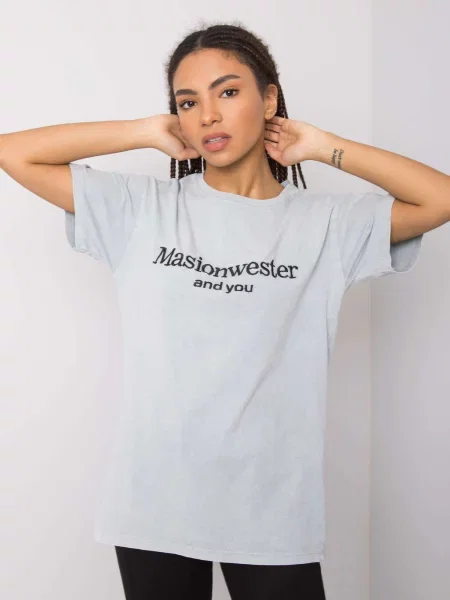 Tricou Fashionhunters gri