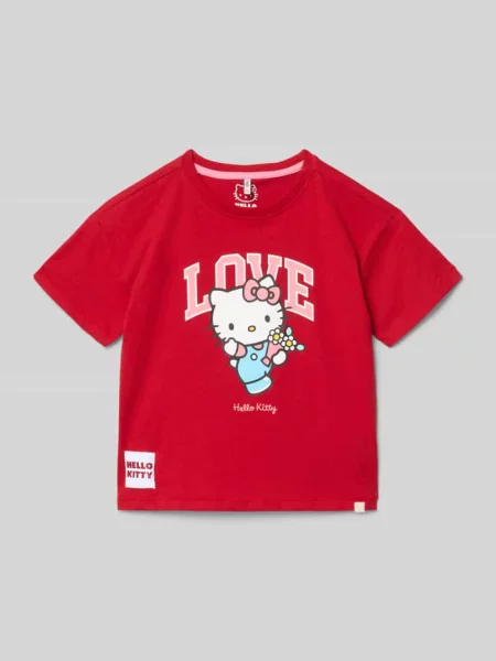 T-shirt w kroju regular fit z czystej bawełny Model KITTY' Only