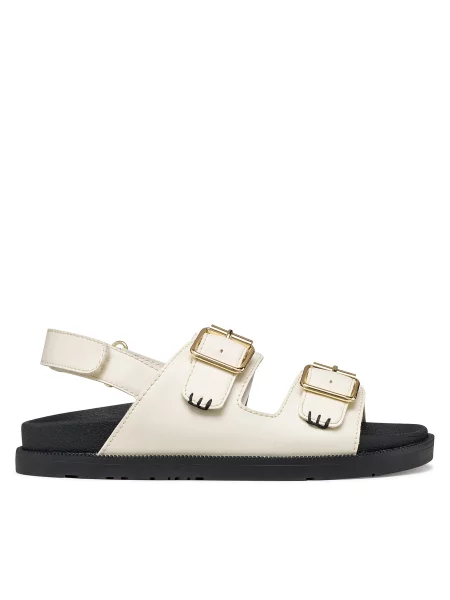Szandál Geox J Sandal Foammentera S Ekru fekete