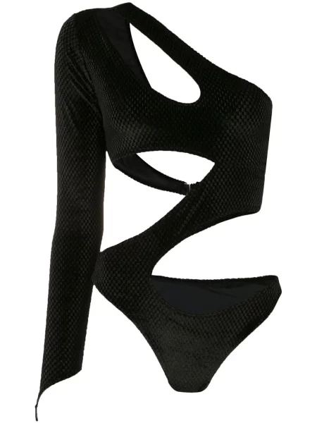 Body Amir Slama de catifea negru