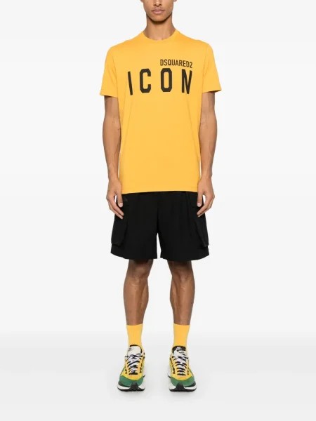Tricou Dsquared2 cu imagine galben