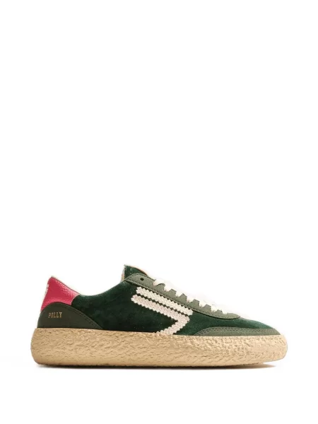 Sneakerși Puraai de catifea verde