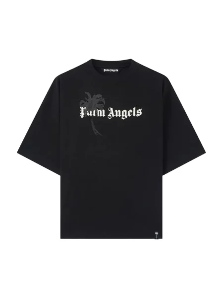 Koszulka Palm Angels zamszowa czarna
