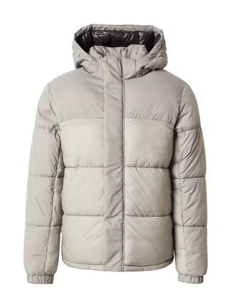 JACK & JONES Geacă de primăvară-toamnă JCOUnion kitt / gri deschis alb