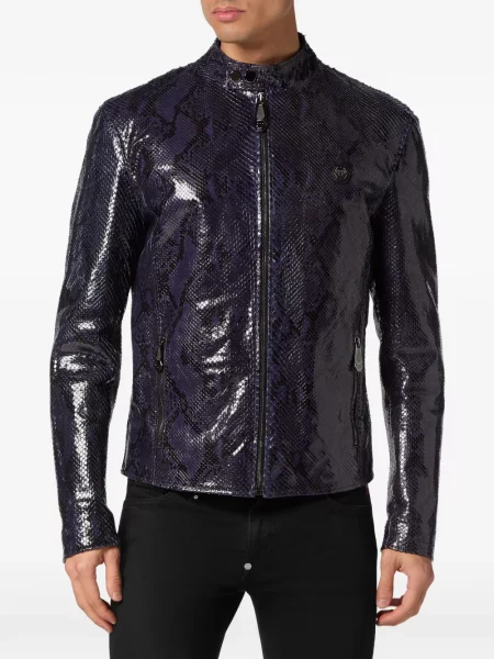 Geanta de piele Philipp Plein violet
