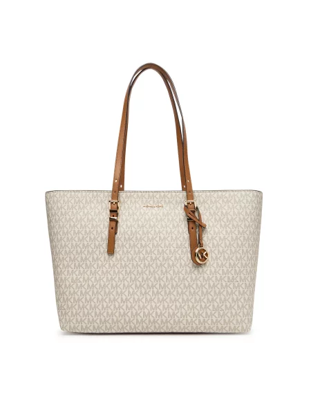 MICHAEL Michael Kors Nakupovalna torba temno / off-bela bež