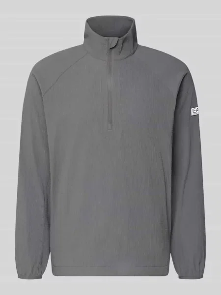 Bluza dresowa w kroju regular fit ze strukturalnym wzorem Ea7 Emporio Armani