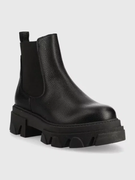 Кожаные ботинки Steve Madden черные