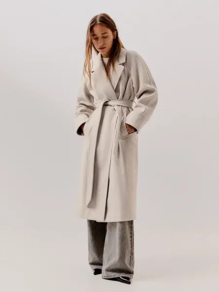 Bershka Palton de primăvară-toamnă bej