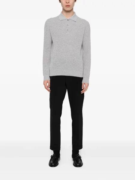 Polo Canali tricotate gri